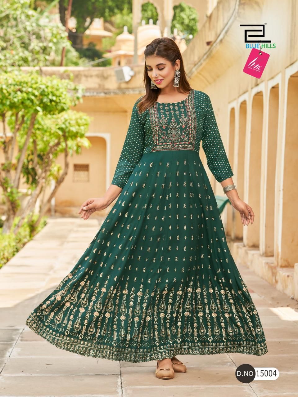 Blue Hills Glamour 15 Festive Wear Wholesale Anarkali Kurti